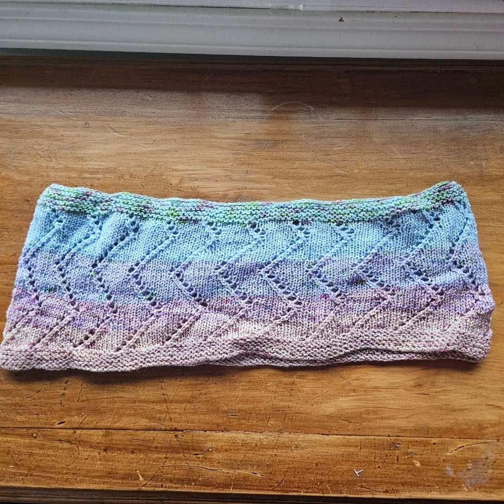 Hand Knit Multicolor Cowl
